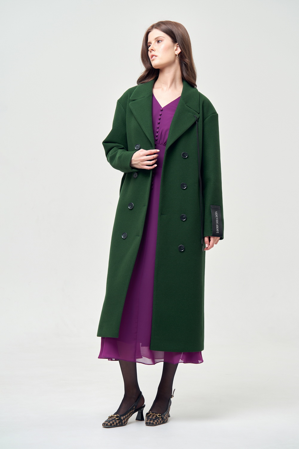  Шерстяное пальто Rossana с поясом арт: 7.2049 A2