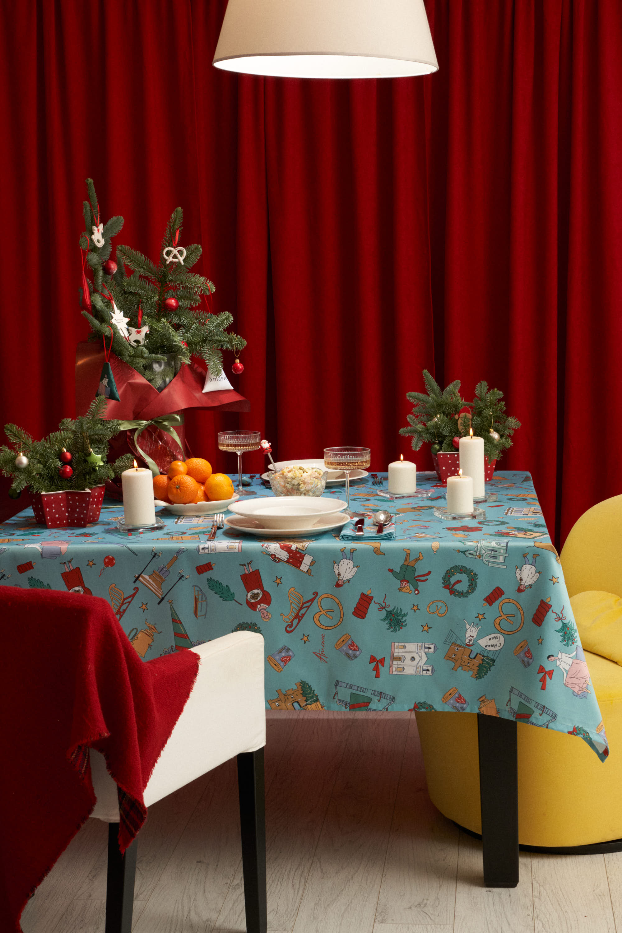 Скатерть новогодняя 180*150   