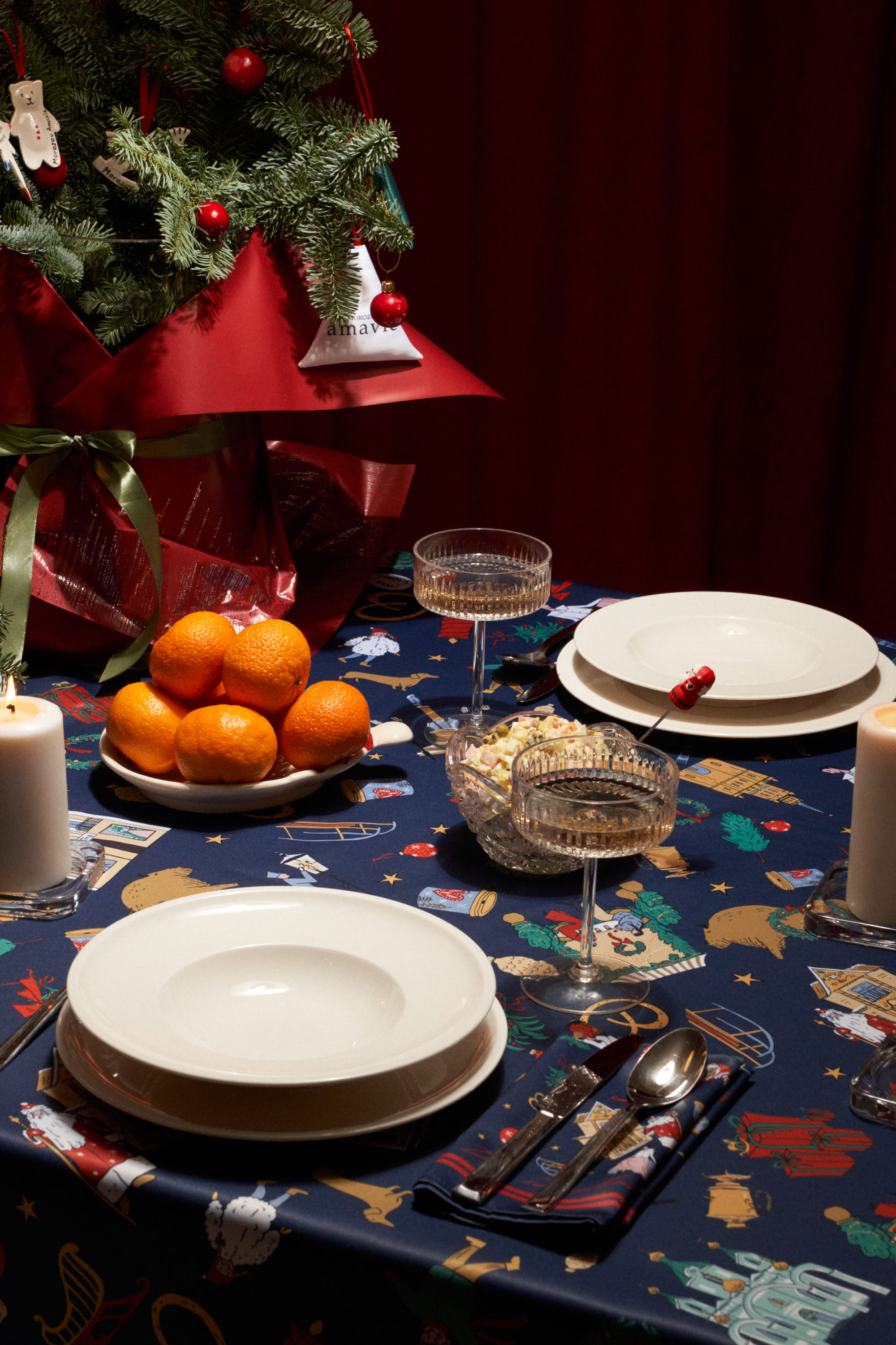 Скатерть новогодняя 180*150   