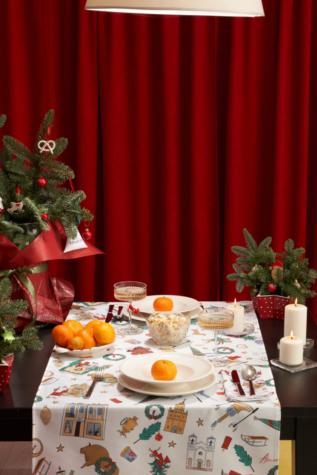 Скатерть новогодняя 50*150    арт: 9.2252 A1