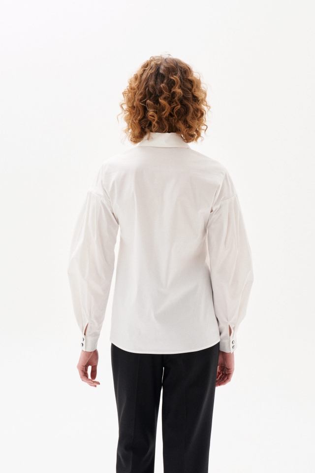 Блузка с объёмным рукавом на манжете Lou арт: 6.2074 A1