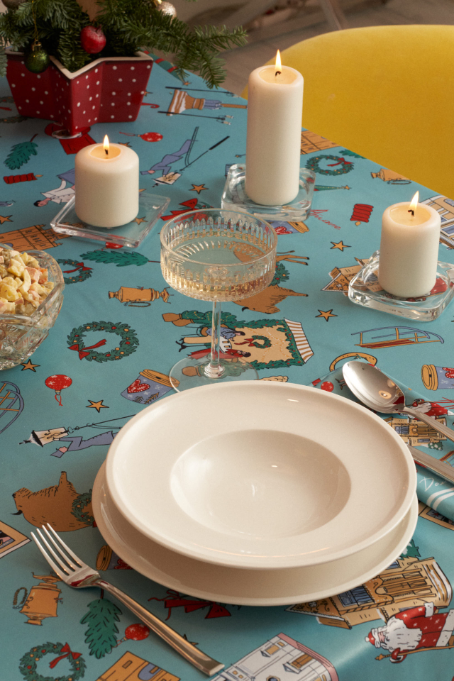 Скатерть новогодняя 50*150    арт: 9.2252 A1