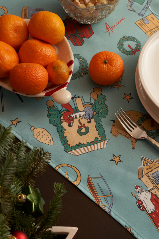 Скатерть новогодняя 50*150    арт: 9.2252 A1